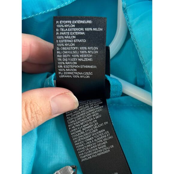 The North Face Hydrenalite Girls Hooded Windbreaker Rain Jacket‎ Blue SZ L 14-16 - Picture 11 of 11